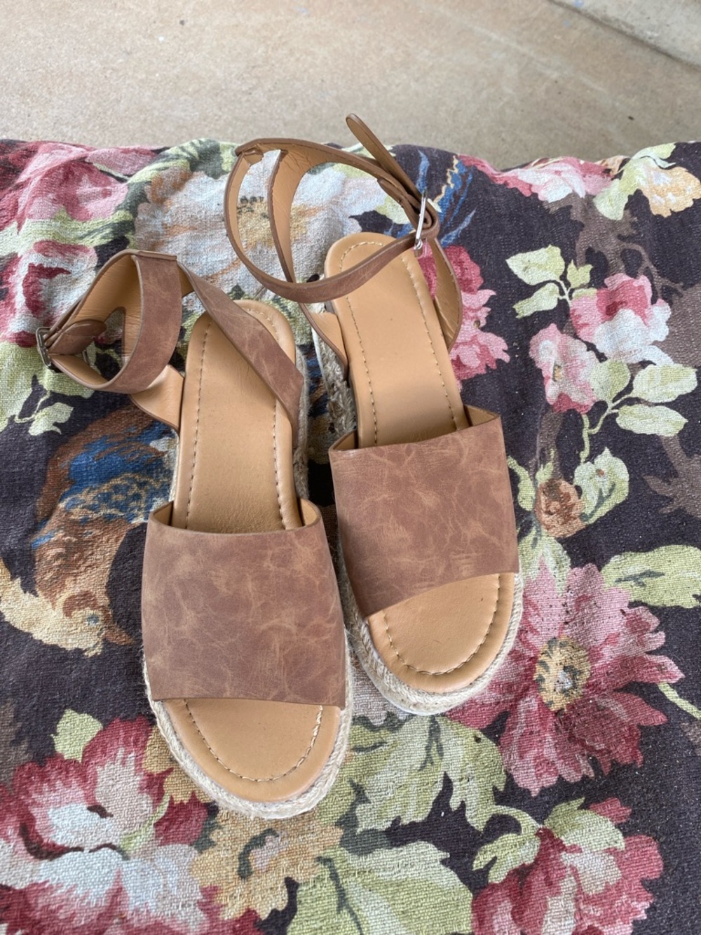 Women’s Brown Ankle-Strap Espadrille Sandals